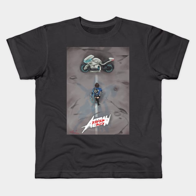 ASTRAL CHAIN: AKIRA Kids T-Shirt by Zoe Grave